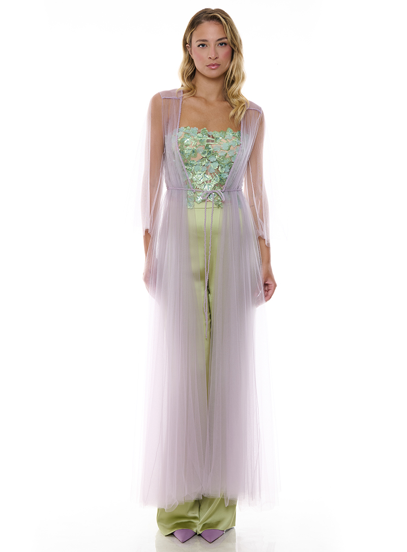 Completo da cerimonia sui toni del verde Ada Sorrentino